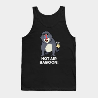 Hot Air Baboon Funny Farting Monkey Pun Tank Top